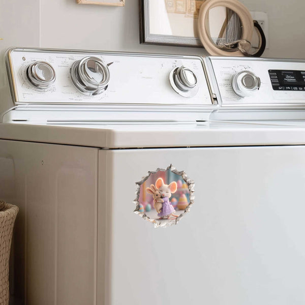 My Best Bunny Mouse Hole Decal
