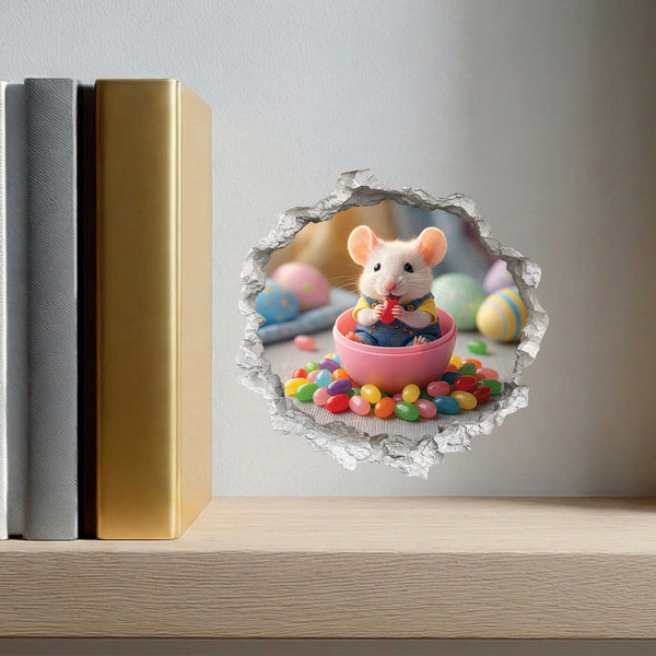 Easter Jelly Bean Mouse Hole Decal 