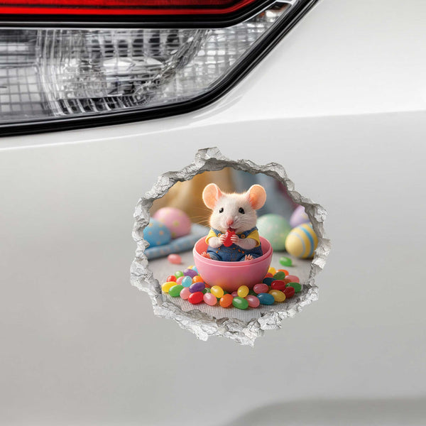 Easter Jelly Bean Mouse Hole Decal 