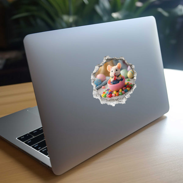 Easter Jelly Bean Mouse Hole Decal 
