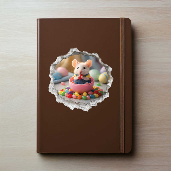 Easter Jelly Bean Mouse Hole Decal 