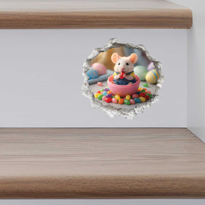 Easter Jelly Bean Mouse Hole Decal 