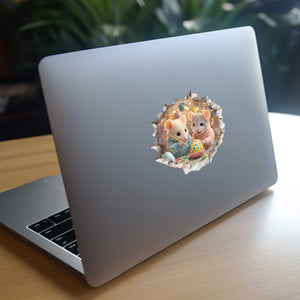 Easter Egg Painting Party Mouse Hole Decal