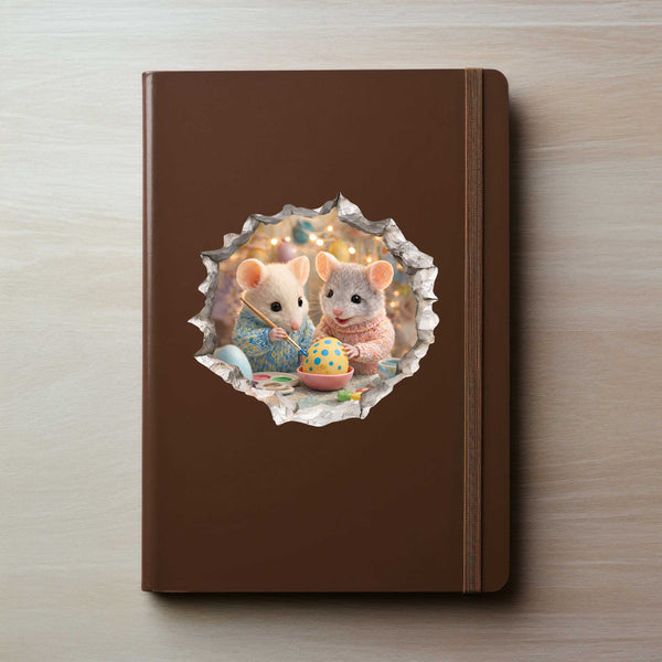Easter Egg Painting Party Mouse Hole Decal