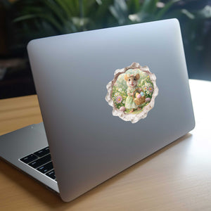 Easter Garden Mouse Hole Decal