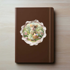 Easter Garden Mouse Hole Decal