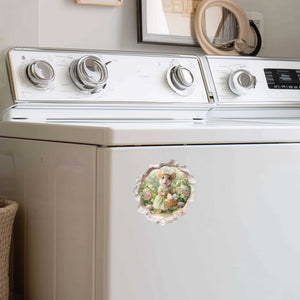 Easter Garden Mouse Hole Decal
