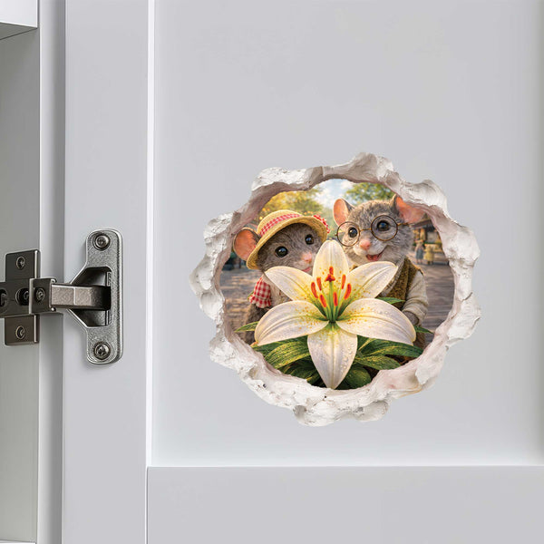 Wallington Mice Easter Tales Hardback Book with Mouse Hole & Egg Decals