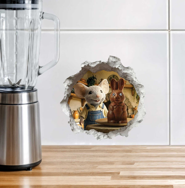 Wallington Mice Easter Tales Hardback Book with Mouse Hole & Egg Decals