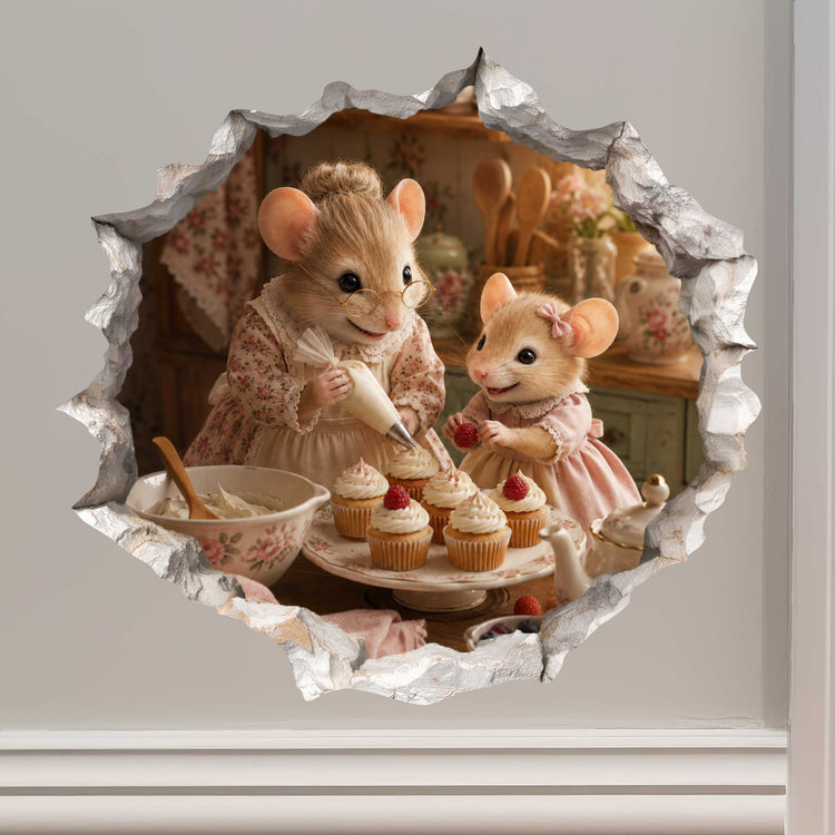 Wallington Mice Easter Tales Hardback Book with Mouse Hole Decals