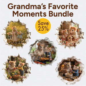 Grandma’s Favorite Moments Mouse Hole Decal Bundle