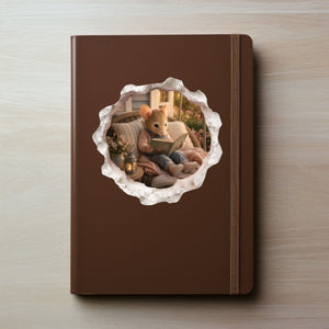 Reading Girl Mouse Hole Wall Decal