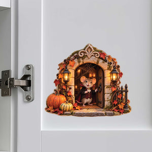 Halloween Vampire Dracula Mouse Hole Decal