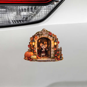 Halloween Vampire Dracula Mouse Hole Decal