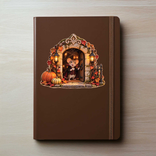 Halloween Vampire Dracula Mouse Hole Decal
