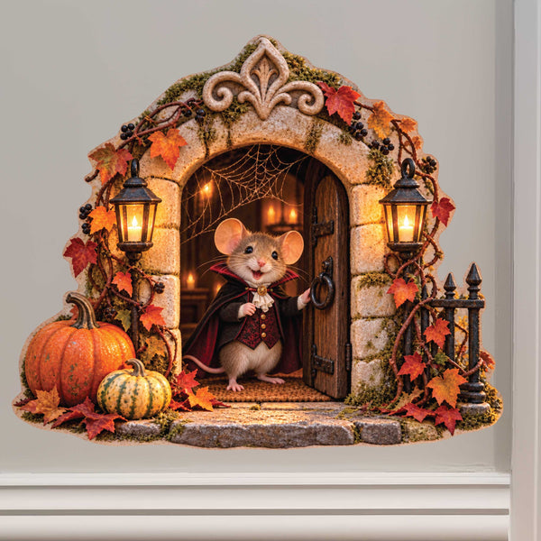 Halloween Vampire Dracula Mouse Hole Decal