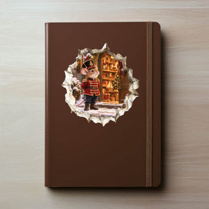 Christmas Toy Soldier Mouse Hole Decal