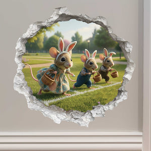 Wallington Mice Easter Tales Hardback Book with Mouse Hole & Egg Decals