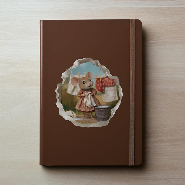 Laundry Mouse Wall Hole Sticker