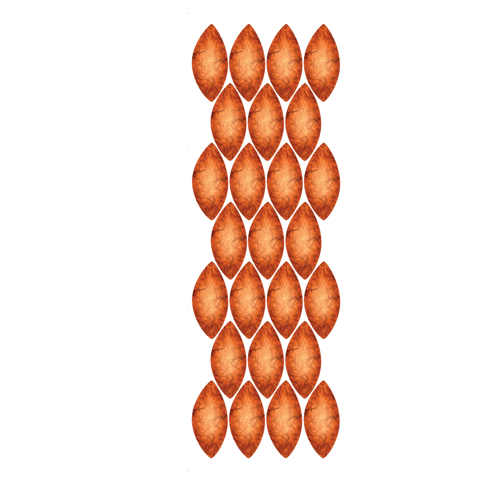ORANGE LEAVES - OAKCREST - SET OF 25