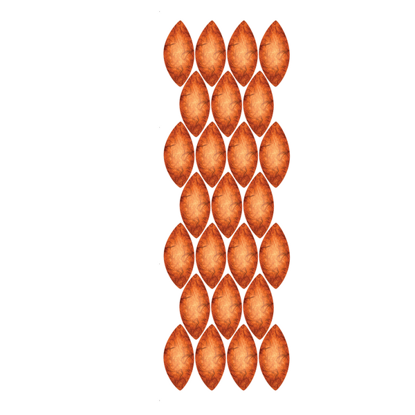 ORANGE LEAVES - OAKCREST - SET OF 25