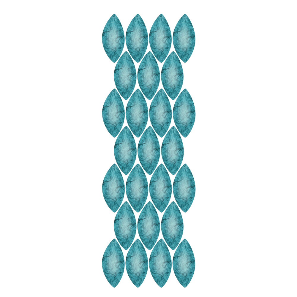 Teal Leaves - Set of 25 
