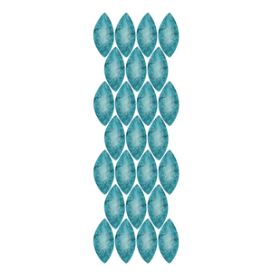 Teal Leaves - Set of 25 
