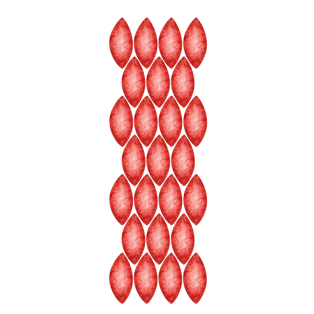 Red Leaves - Set of 25