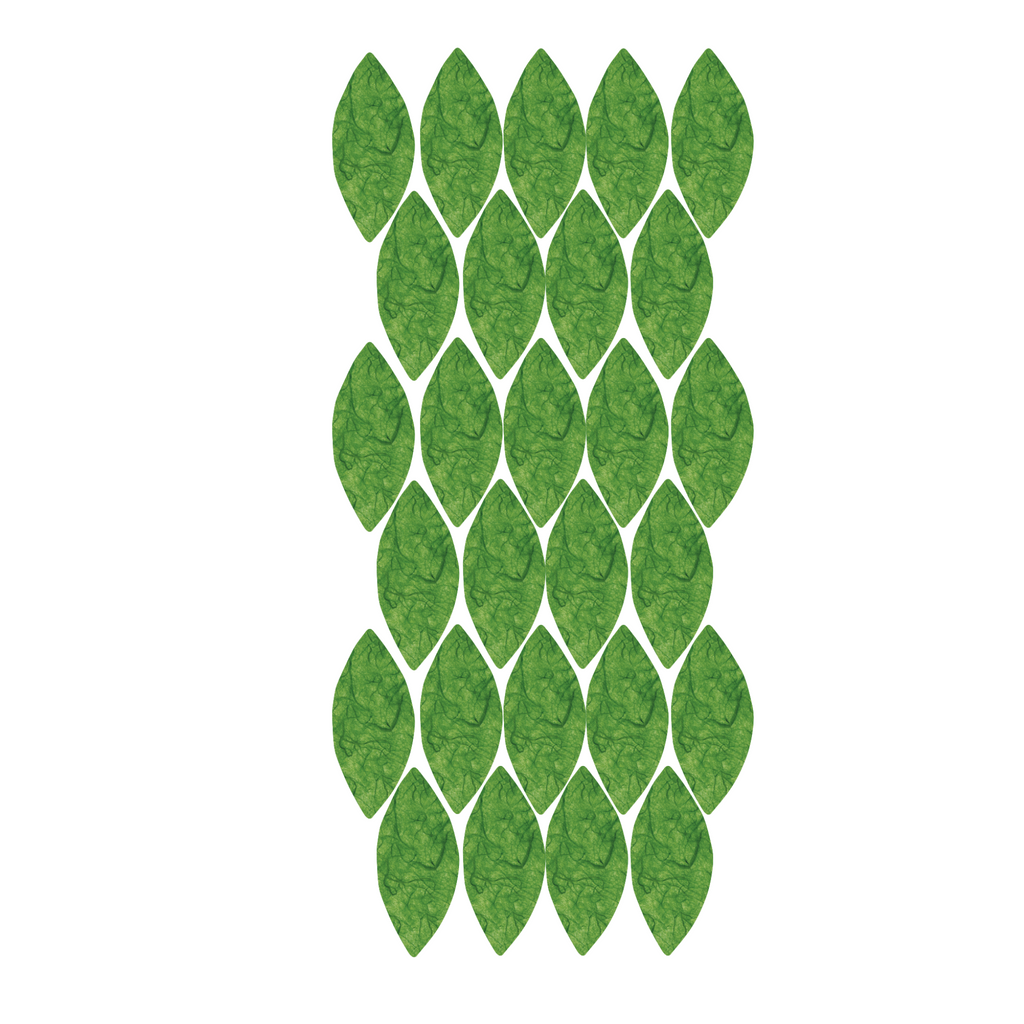 Green OVERLAY Leaves for Birthday Tree - Set of 27