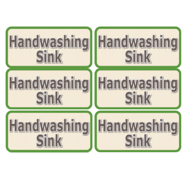 Handwashing Sink Signs