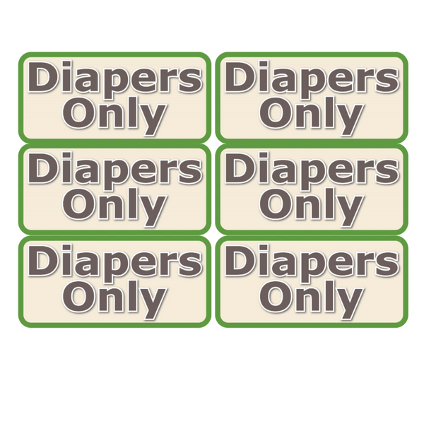 Diapers Only Signs