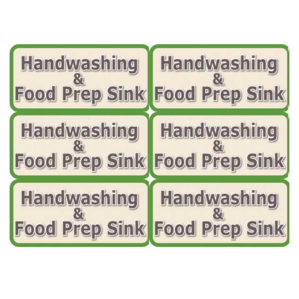 Handwashing & Food Prep Sink