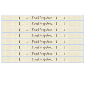 Food Prep Area Signs - Set of 8 (CORPORATE ONLY)