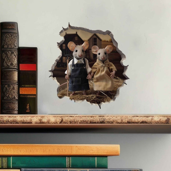 American Gothic Mouse Hole Decal - My Wonderful Walls