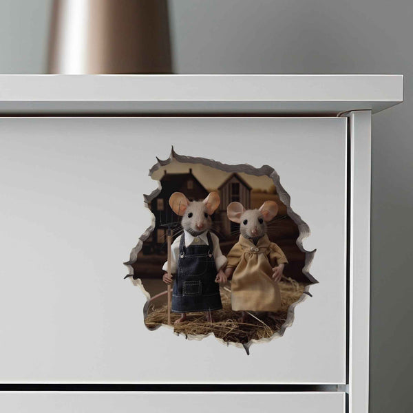 American Gothic Mouse Hole Decal - My Wonderful Walls
