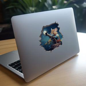 Astronomer Mouse decal on laptop