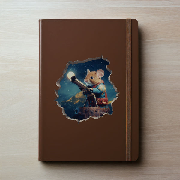 Astronomer Mouse decal on notebook