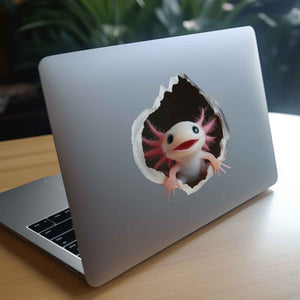 Axolotl Hole Decal - My Wonderful Walls