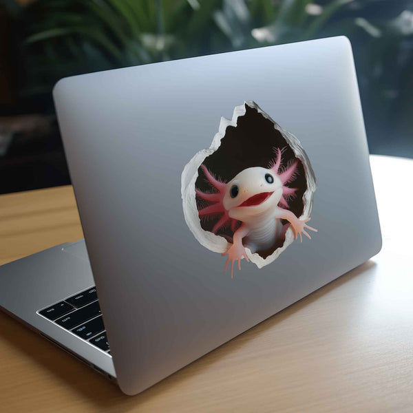 Axolotl Hole Decal - My Wonderful Walls