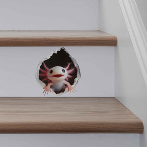 Axolotl Hole Decal - My Wonderful Walls
