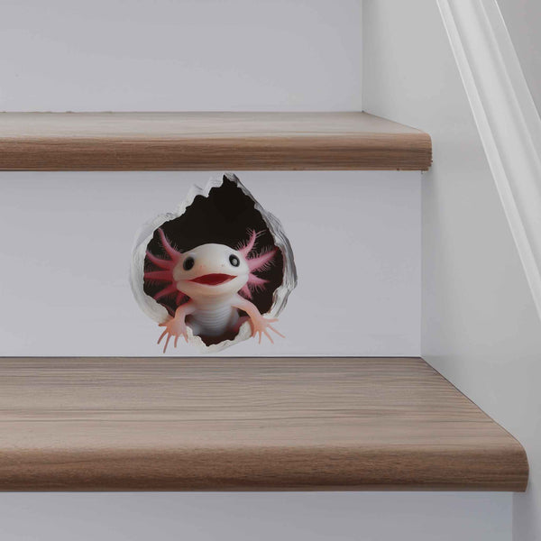 Axolotl Hole Decal - My Wonderful Walls