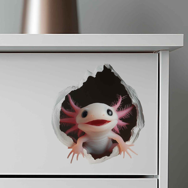Axolotl Hole Decal - My Wonderful Walls