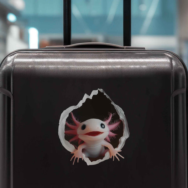 Axolotl Hole Decal - My Wonderful Walls