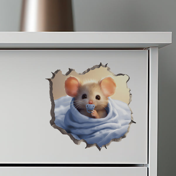 Baby Boy Mouse decal on dresser