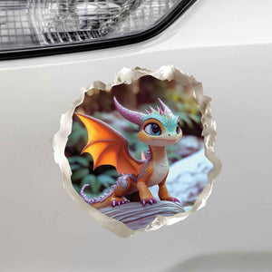 Baby Dragon Hole Decal - My Wonderful Walls