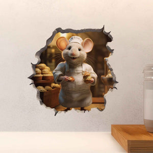 Baker Mouse Hole Decal - My Wonderful Walls