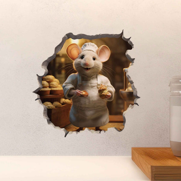 Baker Mouse Hole Decal - My Wonderful Walls