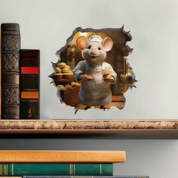 Baker Mouse Hole Decal - My Wonderful Walls