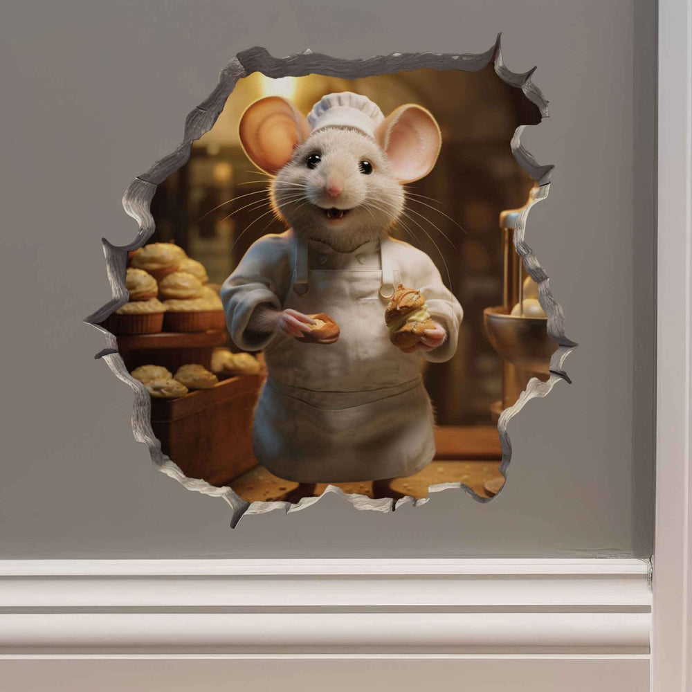 Baker Mouse Hole Decal - My Wonderful Walls