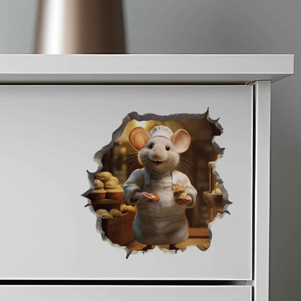 Baker Mouse Hole Decal - My Wonderful Walls